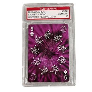 Grateful Dead 2011 Aquarius Licensed Playing Card #9 EMC Grading Gem Mint 10